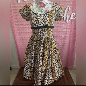 Bernie Dexter Leopard Print Dress
